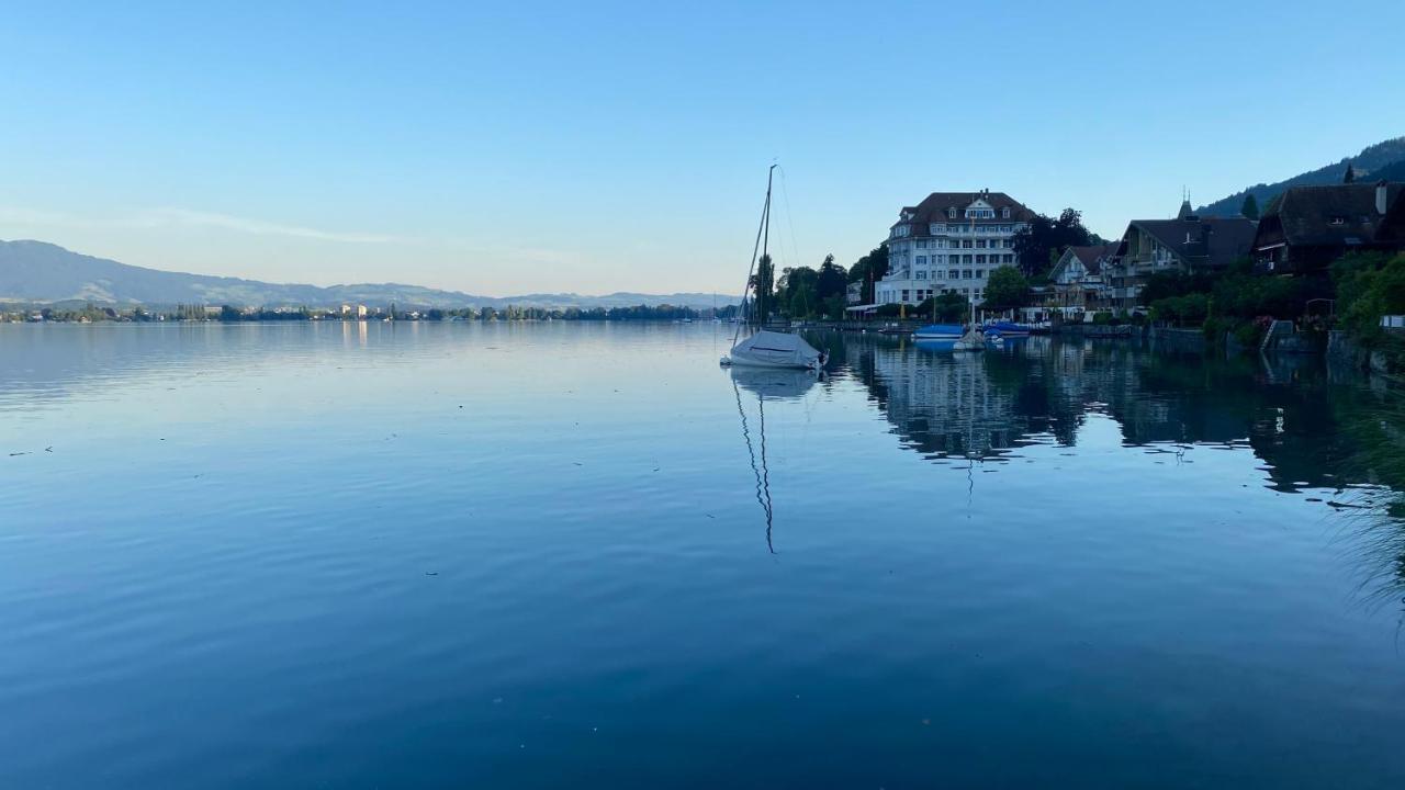 Hotel Restaurant Bellevue Au Lac Thun Exteriér fotografie