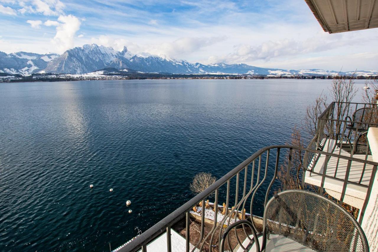 Hotel Restaurant Bellevue Au Lac Thun Exteriér fotografie