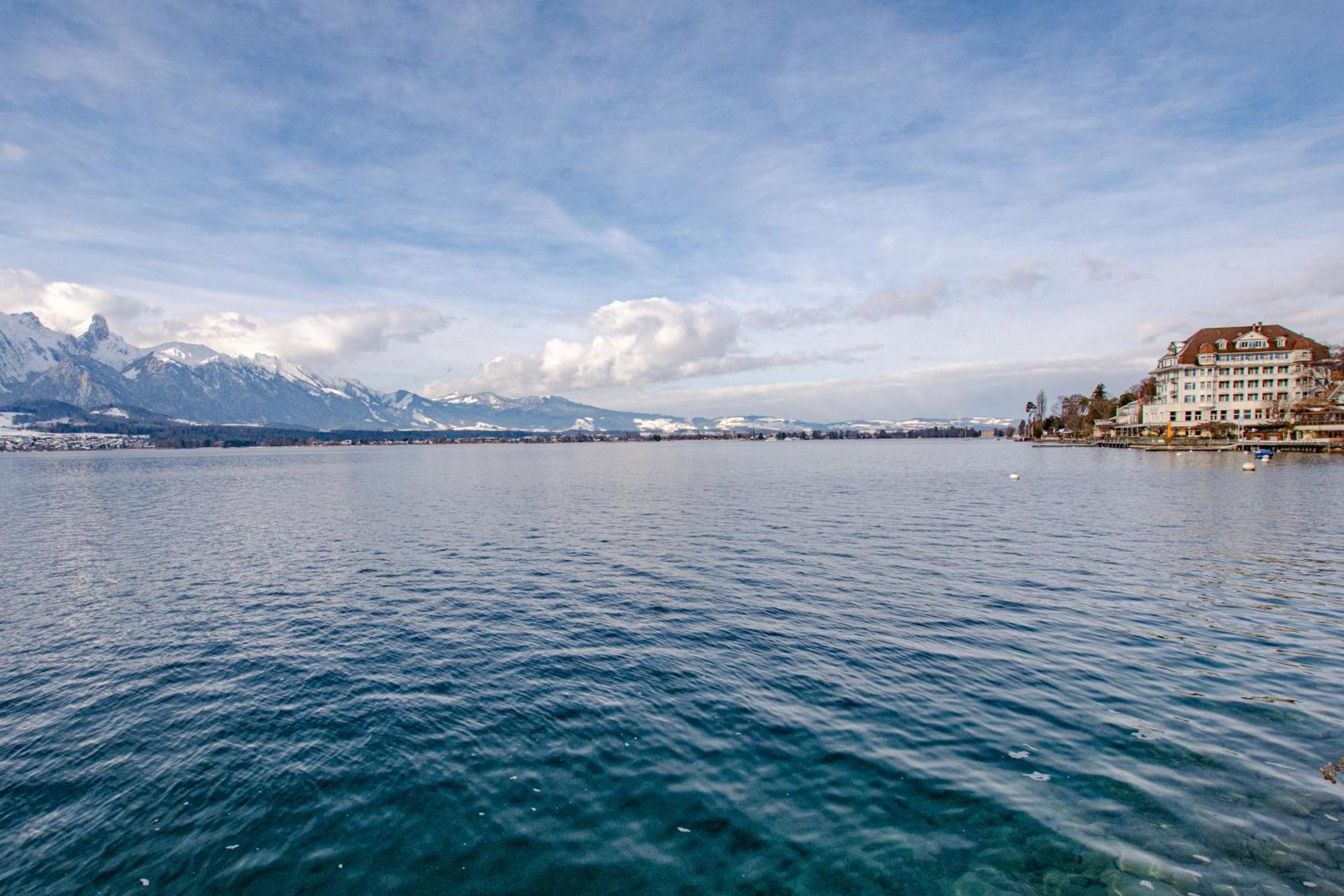 Hotel Restaurant Bellevue Au Lac Thun Exteriér fotografie