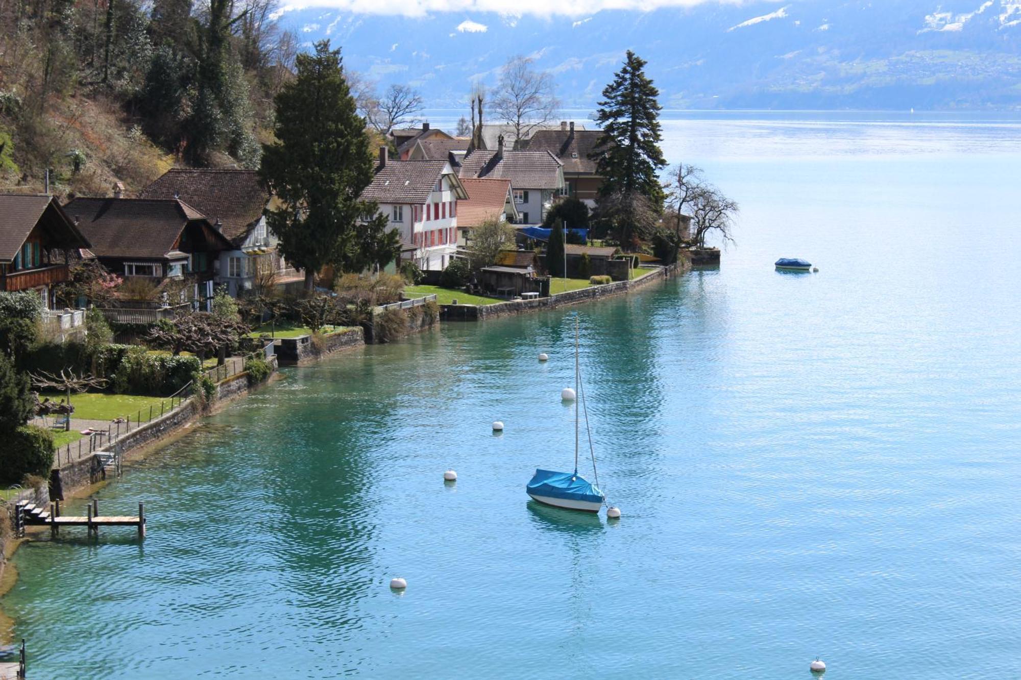 Hotel Restaurant Bellevue Au Lac Thun Exteriér fotografie