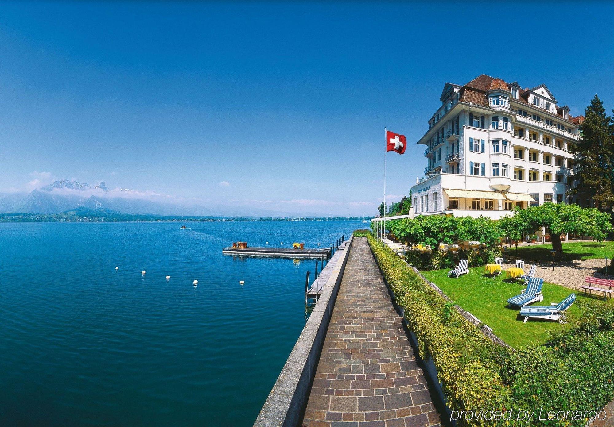 Hotel Restaurant Bellevue Au Lac Thun Exteriér fotografie