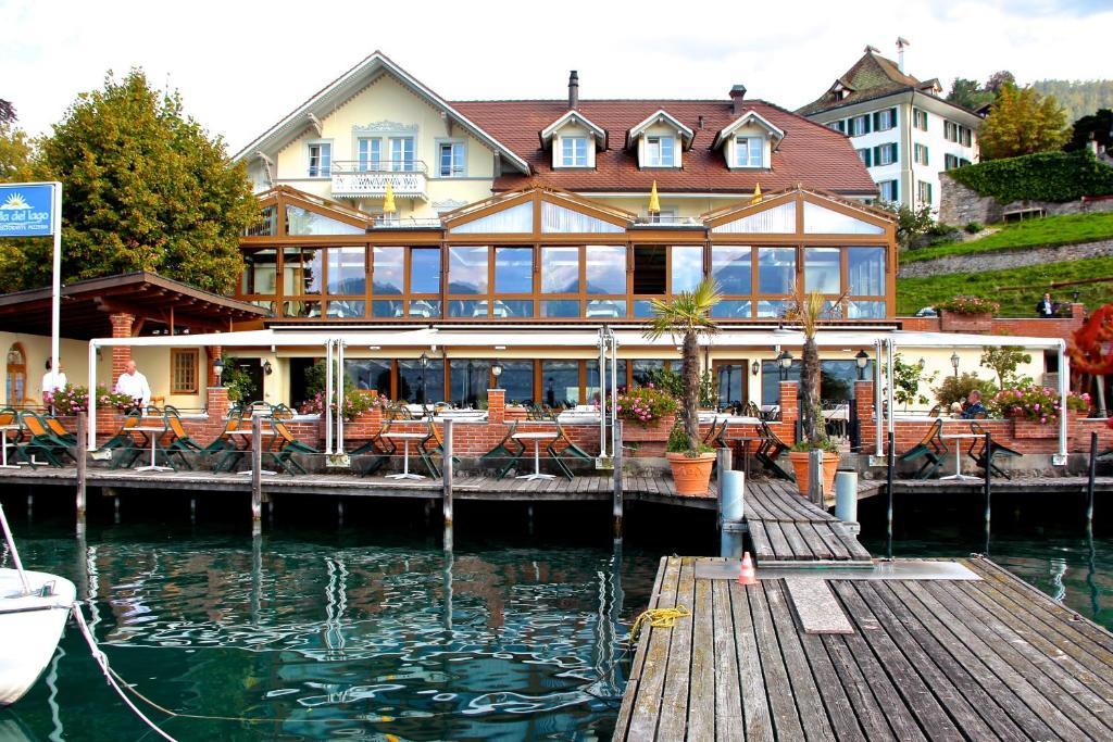 Hotel Restaurant Bellevue Au Lac Thun Exteriér fotografie